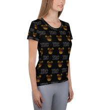 Load image into Gallery viewer, All-Over Print Women's TBC Athletic T-shirt - The Bear Cave