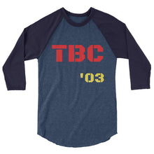 Load image into Gallery viewer, '03 TBC 3/4 sleeve raglan shirt - The Bear Cave