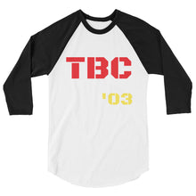 Load image into Gallery viewer, '03 TBC 3/4 sleeve raglan shirt - The Bear Cave