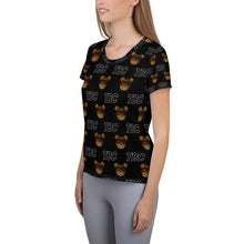 Load image into Gallery viewer, All-Over Print Women's TBC Athletic T-shirt - The Bear Cave